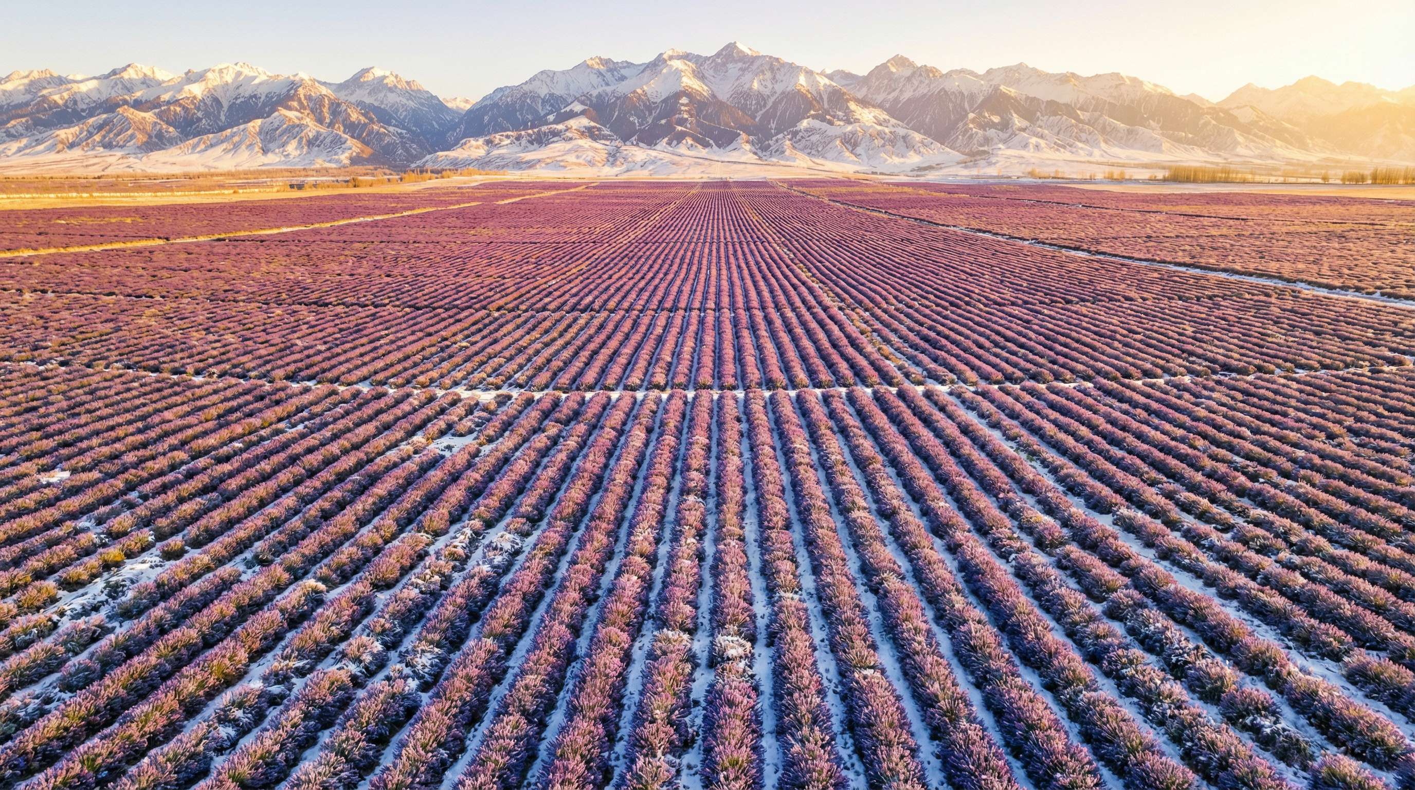 同人动漫薰衣草花海航拍植物视频